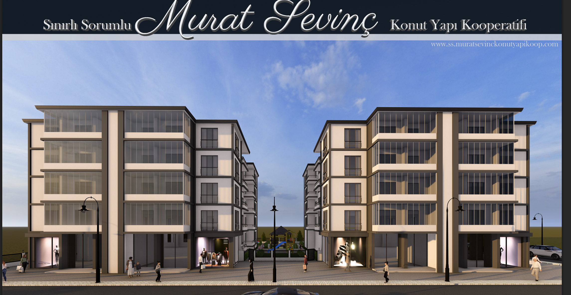 Murat Sevinç Kooperatifi dış cephe render